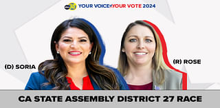 CA Assembly District 27 race: Esmeralda Soria (D) - Joanna Garcia Rose (R)