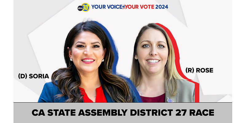 CA Assembly District 27 race: Esmeralda Soria (D) - Joanna Garcia Rose (R)