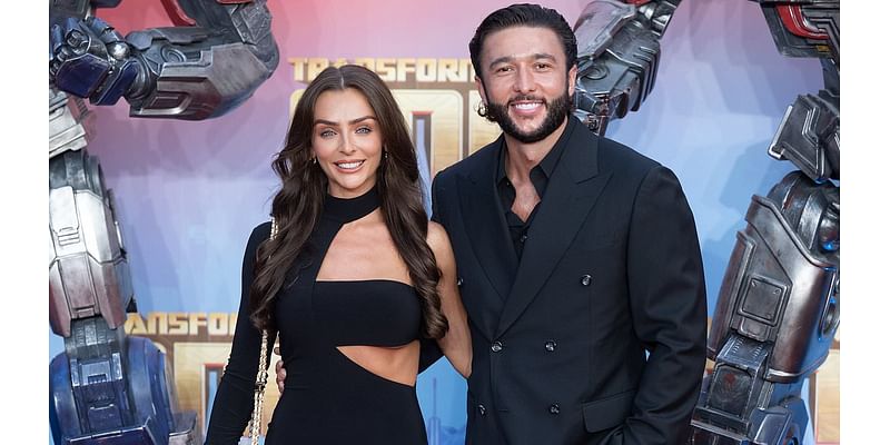 Love Island's Kady McDermott flashes her abs in a sexy black cut-out gown as she debuts her new boyfriend on the red carpet at Transformers premiere