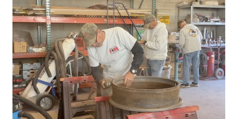 Retired firefighters preserve history by restoring vintage fire trucks