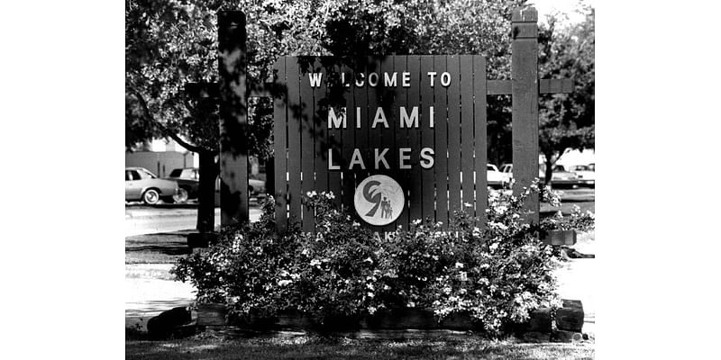 Miami Lakes used to look like that? See the Shula home, cows and early shopping centers