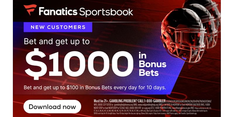 Fanatics Sportsbook promo | Get up to $1,000 in bonus bets