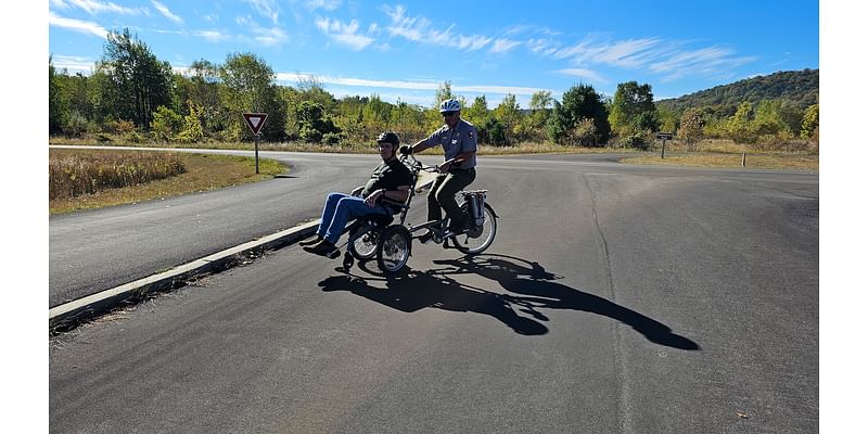 Wheelchair bikes, all-terrain Track Chairs extend accessibility at Sleeping Bear Dunes