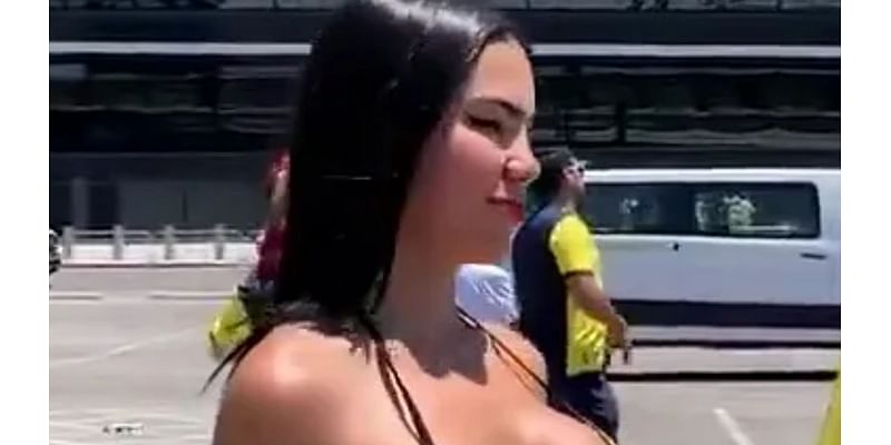 Premier League star gives shout-out to Ecuador fan who has gone viral after posing in bikini and fishnet stockings