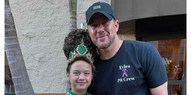 Channing Tatum Cheers on Daughter Evie at Irish Step Dancing Competition