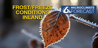 Frost and freeze concerns again in the interior