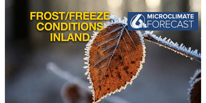 Frost and freeze concerns again in the interior