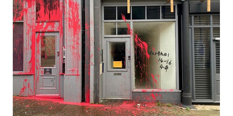 Mystery over red paint attack on dementia hub