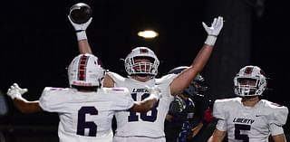 Liberty football rolls to mercy-rule win over Dieruff in battle of unbeatens