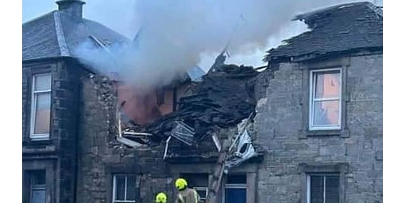 Desperate search in rubble after explosion destroys house