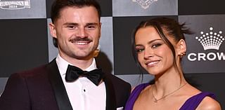 Brownlow blunder: St Kilda star Jack Sinclair's partner Jessica Edwards shows more than she bargained for in VERY sheer dress