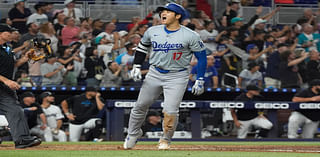 Ohtani has 3 homers, 10 RBIs and becomes first 50-50 player as Dodgers rout Marlins, clinch playoffs