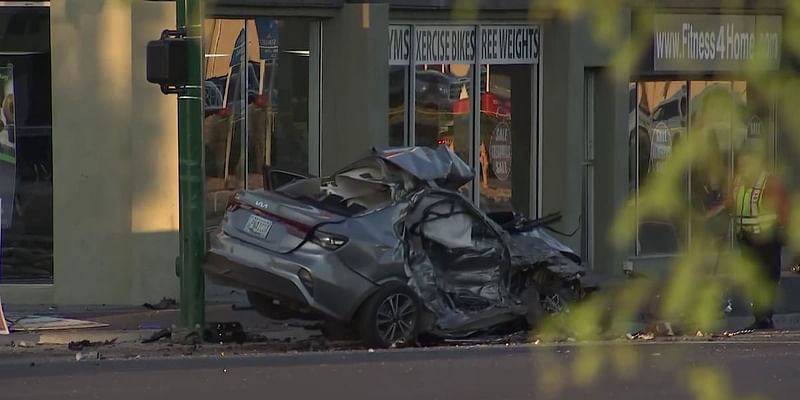 Serious crash shuts down busy road in central Phoenix