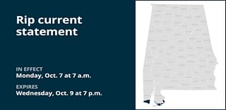 Rip current statement for Mobile and Baldwin counties from Monday to Wednesday