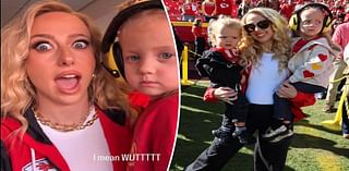 Pregnant Brittany Mahomes rocks $75 windbreaker at Chiefs vs. Broncos game with kids