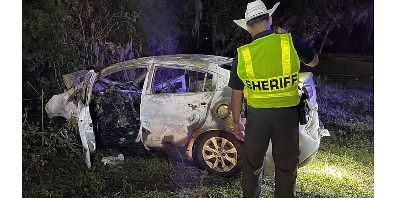 Child killed in fiery Polk County crash that sent 3 others to hospital: PCSO