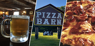 Road trip-worthy pizza and frosty beer in a rustic White Mountains foothills space