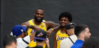 LeBron and son Bronny James make history playing together for the first time in preseason game