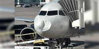 Passenger captures mysterious dent on nose of Delta plane after landing