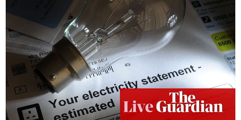 British households warned to expect ‘disappointing’ 1% rise in energy price cap in January – business live