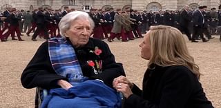 A debt we can never repay: Britain honours remarkable Second World War veterans including 104-year-old Legion d'honneur recipient as they pay emotional tribute to their fallen comrades at Remembrance 