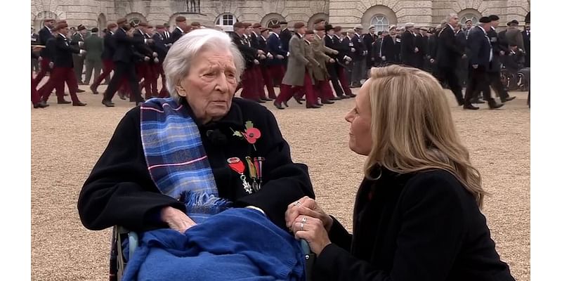 A debt we can never repay: Britain honours remarkable Second World War veterans including 104-year-old Legion d'honneur recipient as they pay emotional tribute to their fallen comrades at Remembrance 