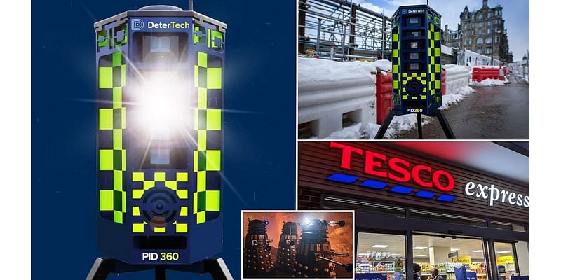 Tesco brings in the robot security guards: Dalek-like bots shout at thieves in 'angry Northern Irish accents' and can prevent '80% of intrusions'