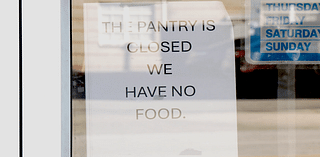 “We’ve never had to put that sign up before,” Local food pantries struggle to keep shelves stocked