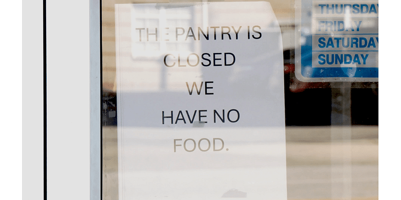 “We’ve never had to put that sign up before,” Local food pantries struggle to keep shelves stocked