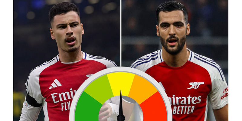 Arsenal player ratings vs Inter: Martinelli tries dragging troops through but Merino poor as he gives away penalty