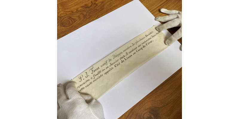 200-year-old message in a bottle found in France