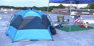 Administrators of West Springfield elementary school sleep on school’s roof