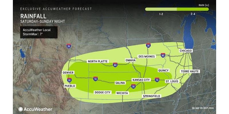 Snow to blanket Colorado Rockies as rain, storms sweep over Plains