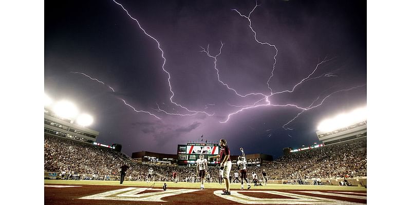 Which Week 4 College Football Matchup Is at Risk from the Severe Thunderstorm Watch?