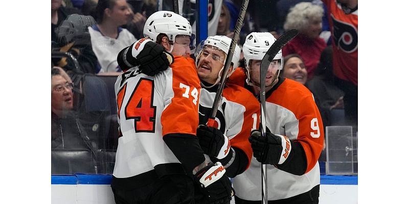 Tippett, Konecny score in shootout to give Flyers 2