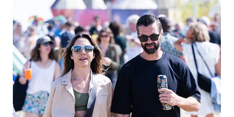 Mel C's mystery man 'revealed' as hunky Australian model after the pop star went public with her new romance at Glastonbury Festival