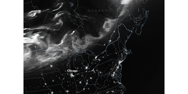 Satellite Image Maps Aurora Over US: 'Impressive Display'