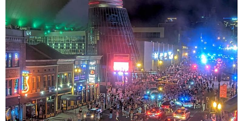 Vanderbilt fans carried goal posts all over downtown Nashville after upsetting No. 1 Alabama