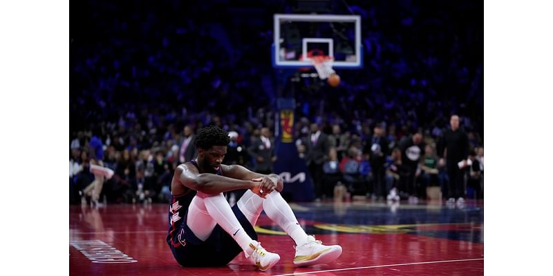 76ers' Joel Embiid out versus Timberwolves with hip soreness