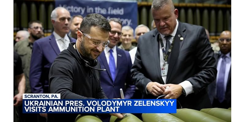 Ukraine's Zelenskyy visits Pennsylvania ammunition plant to thank workers and ask for more