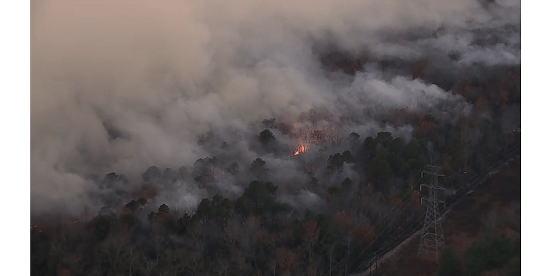 Multi-acre wildfire burns in Gloucester County, officials say