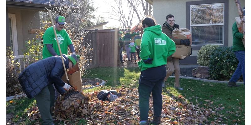 Neighbors helping neighbors: Dozens of volunteers 'Rake up Meridian'