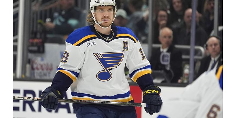 Blues center Robert Thomas to return Tuesday night after missing 12 games with a fractured ankle