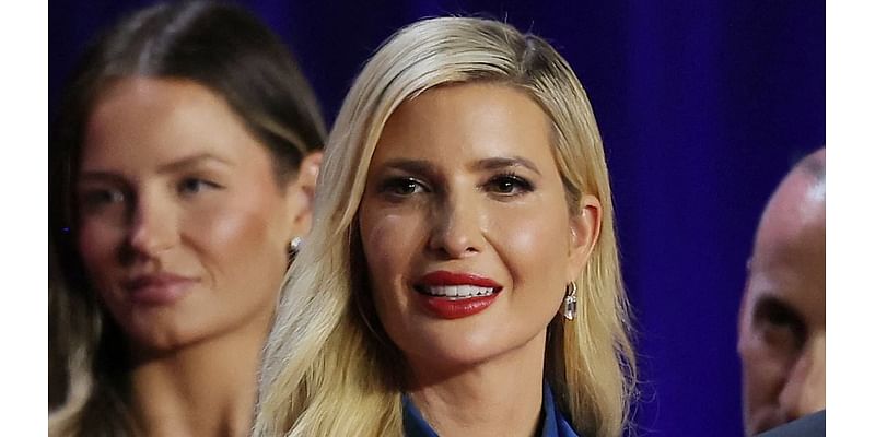 Trump's angels: Glamorous Ivanka joins her father on stage for first time this campaign as she is joined by Lara, Kimberly, niece Kai and her half-sister Tiffany