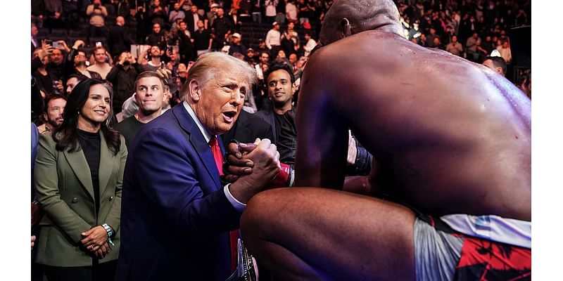 Jon Jones calls himself a 'Christian American' and chants 'USA!' for Donald Trump after KO win at UFC 309