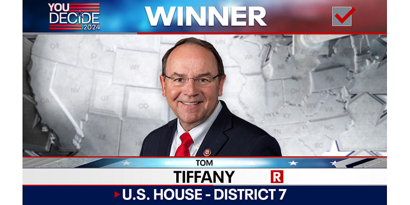 Live election results: Tiffany defeats Kilbourn in race for Wisconsin's 7th District