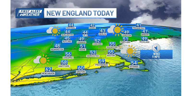 More seasonable temperatures on Saturday as dry conditions continue