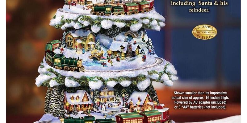 Thomas Kinkade Train Tree