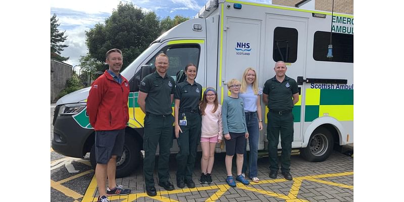 Siblings earn recognition from ambulance service for saving mother’s life