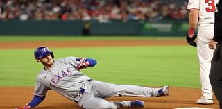 Rangers score four runs in ninth to beat Angels 9-8